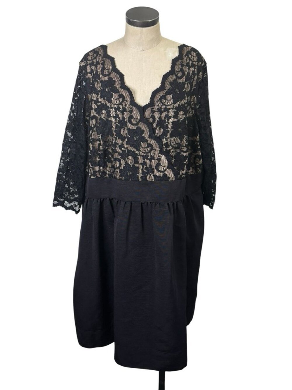 Eliza J Lace Cocktail Dress 22W Black